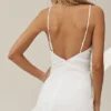 Maxikleid „Riviera“ aus Leinenmischung – Weiß