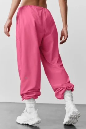 Megastar-Cargo-Hose mit niedriger Leibhöhe – Paradise Pink