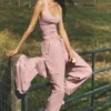 Megastar-Cargo-Hose mit niedriger Leibhöhe – Vintage Pink
