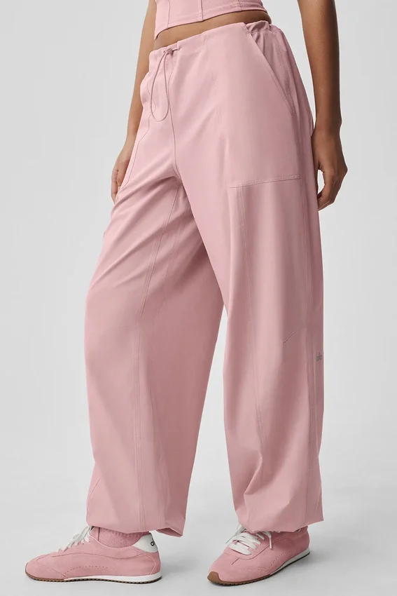 Megastar-Cargo-Hose mit niedriger Leibhöhe – Vintage Pink