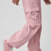 Megastar-Cargo-Hose mit niedriger Leibhöhe – Vintage Pink