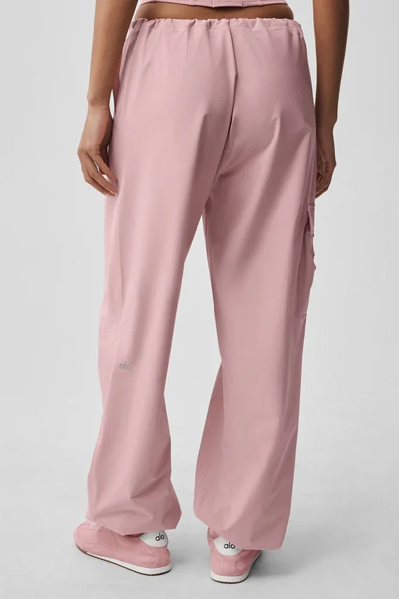 Megastar-Cargo-Hose mit niedriger Leibhöhe – Vintage Pink