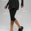Mesh Front Runner 2-in-1-Shorts – Schwarz