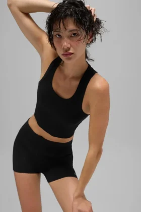 Mesh Front Runner Top – Schwarz