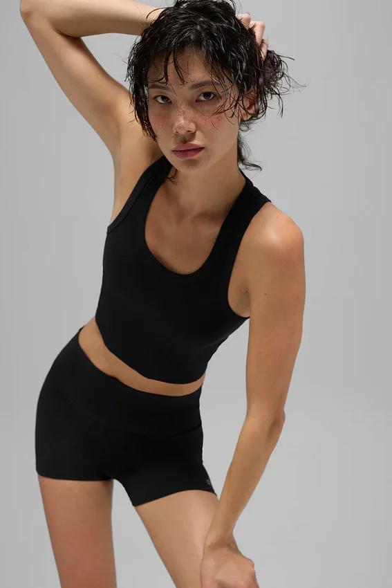 Mesh Front Runner Top – Schwarz