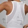 Mesh Front Runner Top – Weiß