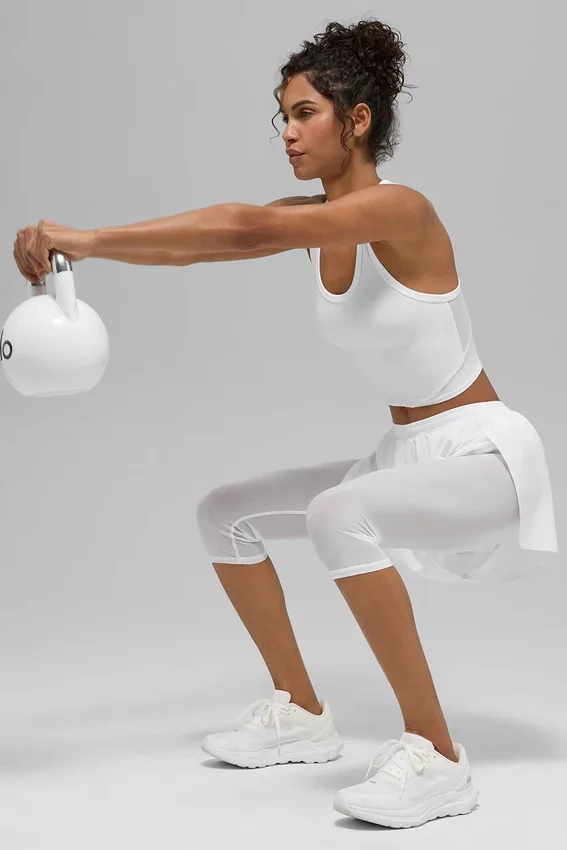 Mesh Front Runner Top – Weiß