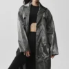 Metallic Break Line Trench – Silber-Metallic