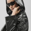 Metallic Break Line Trench – Silber-Metallic