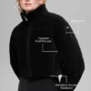 Micro-Cord „Dreamy Puffer“ – Schwarz