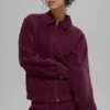 „Micro Corduroy on Duty“-Jacke – Burgunderrot