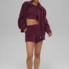 „Micro Corduroy on Duty“-Jacke – Burgunderrot