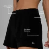 „Micro Corduroy on Duty“-Shorts – Schwarz