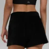 „Micro Corduroy on Duty“-Shorts – Schwarz