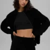 „Micro Corduroy on Duty“-Shorts – Schwarz