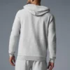 Micro Waffle Fast Break Hoodie – Athletic Heather Grey