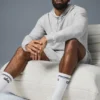 Micro Waffle Fast Break Hoodie – Athletic Heather Grey