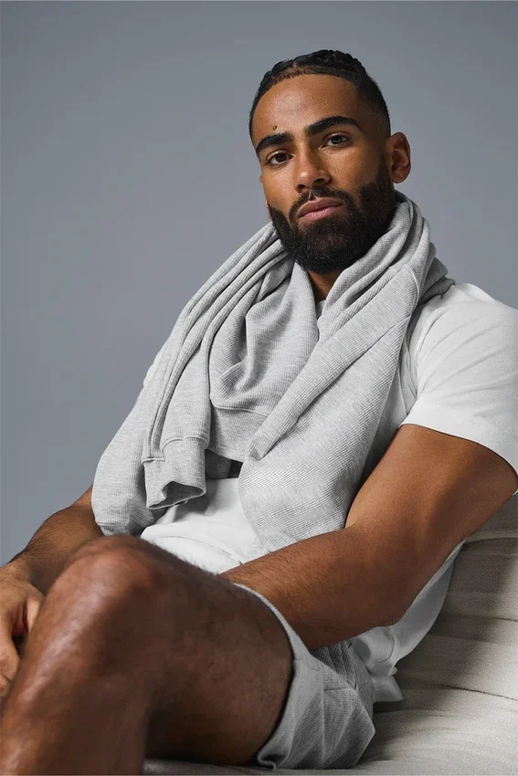 Micro Waffle Fast Break Hoodie – Athletic Heather Grey
