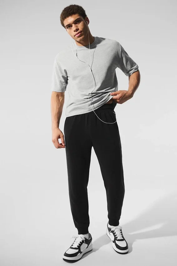 Micro Waffle Fast Break Jogger – Schwarz