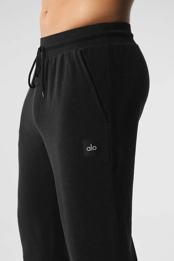 Micro Waffle Fast Break Jogger – Schwarz