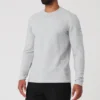Micro Waffle Fast Break Langarmshirt – Athletic Heather Grey