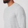 Micro Waffle Fast Break Langarmshirt – Athletic Heather Grey