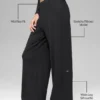 Mid-Rise Dreamlight Straight Hose – Schwarz