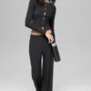 Mid-Rise Dreamlight Straight Hose – Schwarz