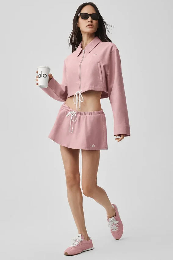 Mikro-Rock mit niedriger Leibhöhe – Fan-Favorit – Vintage-Pink