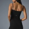 Mini-Kleid aus Denim-Strick – Schwarz/Anthrazit