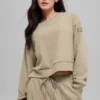 Muse-Pullover mit Rundhalsausschnitt – Gravel Heather