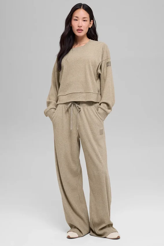Muse-Pullover mit Rundhalsausschnitt – Gravel Heather