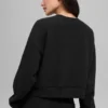 Muse-Pullover mit Rundhalsausschnitt – Schwarz