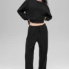 Muse-Pullover mit Rundhalsausschnitt – Schwarz