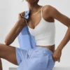 Nadelstreifen-Boxershorts „Daylight“ – Hellprovence-Blau/Weiß
