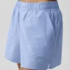 Nadelstreifen-Boxershorts „Daylight“ – Hellprovence-Blau/Weiß