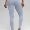 Nahtlose High-Waist-Leggings mit zweifarbigem Rippstrick – Winter Frost Heather