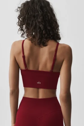Nahtloser Modal-Ribbed-Delight-Bralette – Summer Romance Red