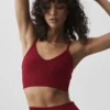 Nahtloser Modal-Ribbed-Delight-Bralette – Summer Romance Red
