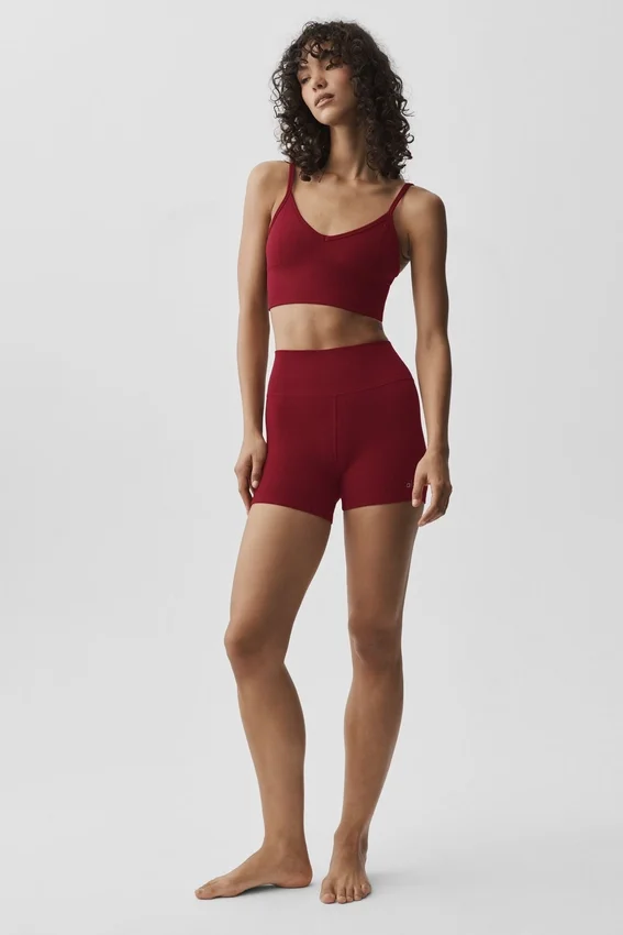 Nahtloser Modal-Ribbed-Delight-Bralette – Summer Romance Red