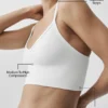 Nahtloser Modal-Ripp-Bralette „Delight“ – Weiß
