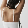 Nahtloser Modal-Ripp-Bralette „Delight“ – Weiß