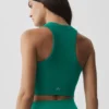 Nahtloser Modal-Rippen-BH mit hohem Ausschnitt „Delight“ – Emerald Isle