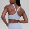 Nahtloser zweifarbiger Rippen-BH – Winter Frost Heather