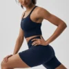 Nahtloses, geripptes „Favorite Bra“-Top – Navy