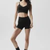 Nahtloses Modal-Ribbed-Delight-Bralette – Schwarz