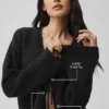 New Class Tie Cardigan aus Wolle und Kaschmir – Schwarz