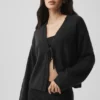 New Class Tie Cardigan aus Wolle und Kaschmir – Schwarz