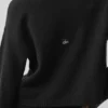 New Class Tie Cardigan aus Wolle und Kaschmir – Schwarz