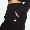 Northstar-Hose mit High-Waist und geradem Bein aus Kaschmir – Schwarz